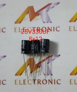 Tụ điện 25V330UF 25V 330UF 330UF25V 8 * 12mm mới (con)