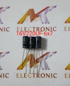 Tụ hóa 16V220UF16V 220UF 220UF-16V 6x7mm (con)