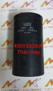 Tụ hóa 400V3300UF 3300UF400V 400V 3300UF 65x123mm Tháo máy đảm bảo chất lượng (con)