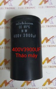 Tụ hóa 400V3900UF 3900UF400V 400V 3900UF 65x123mm Tháo máy hãng Nichicon đảm bảo chất lượng (con)