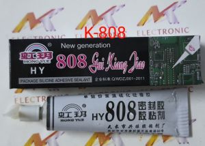 Keo cao su silicone đen 808 chính hãng (tuýp)