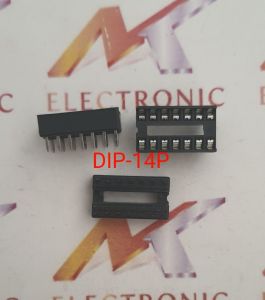 Đế IC 14 chân dẹt DIP-14P 2.54mm (cái)