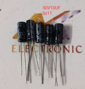 ( Combo 10 con ) Tụ điện chất lượng cao 50V10UF 50V 10UF 10UF50V Kích thước 5 * 11mm (combo)