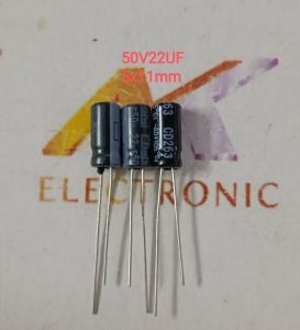 (Combo 10 con) Tụ hóa 50V 22UF 22UF50V 50V22UF 5 * 11MM (con)