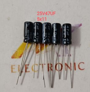 (Combo 10 con ) Tụ hóa 25V47UF 47UF25V 25V 47UF Kích thước 5 x11mm (combo)