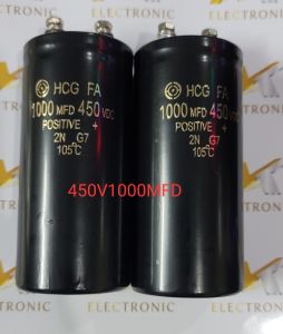 Tụ hóa 450V1000MFD 1000MFD450V 450V 1000MFD Kích thước 50 x 107mm Chính hãng Hitachi mới 100% (con)