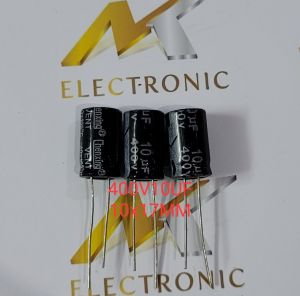 (Combo 5 con) Tụ hóa 400V10UF 400V 10UF 10UF400V Chất lượng cao kích thước 10 x 17mm (Combo)