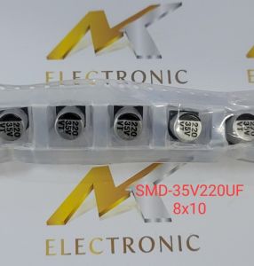 (Combo 10 con) Tụ nhôm dán SMD 35V220UF 220UF35V 35V 220UF kích thước 8 x 10mm (combo)