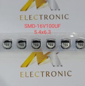 ( Combo 10 con ) Tụ nhôm dán SMD 16V100UF 100UF16V 16V 100UF kích thước 5.4mm x 6.3mm (combo)