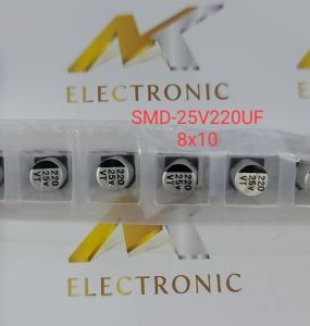 (Combo 10 con) Tụ nhôm dán SMD 25V220UF 220UF25V 25V 220UF kích thước 8 x 10mm (con)