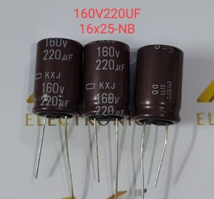 Tụ điện 220UF 160V 220UF160V 160V220UF Kích thước 16x25 Nippon Chemical Black King Kong Nhật Bản KXJ tần số cao và điện trở thấp (con)