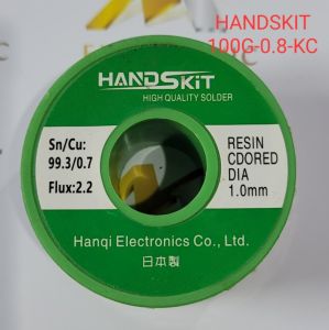 Thiếc hàn Handskit không chì 100G 0.8MM (cuộn)