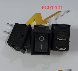 (Combo 5 con) Công tắc KCD1-101 6A/250V màu đen Công tắc nguồn 2 chân 2 tốc độ (combo)