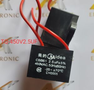 Tụ quạt 450V 2.5UF mới (cái)